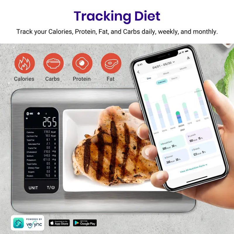 Etekcity Food Nutrition Scale, Digital Grams 