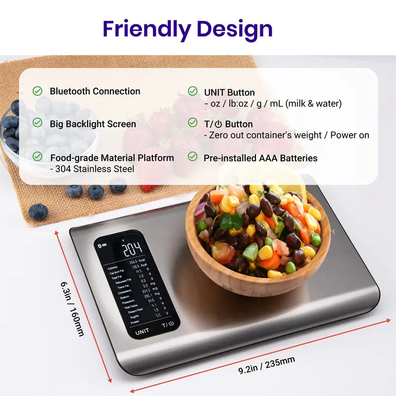 Etekcity Food Nutrition Scale, Digital Grams 